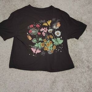 Mighty Fine Black Tee with Vibrant Design